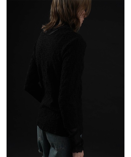 :ETHROF(イーサオブ)の「SHEER LAYERED TOPS(Tシャツ/カットソー・レディース・ベージュ系その他3/オフホワイト/ブラック・FREE)」の13枚目の写真