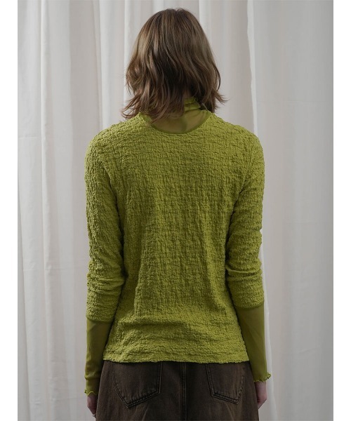 ETHROF（イーサオブ）の「SHEER LAYERED TOPS（Tシャツ