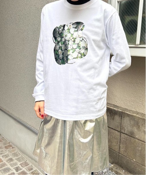 tシャツ Casselini(キャセリーニ)フラワープリントロンT レディース Casselini(キャセリーニ)フラワープリントロンT（Tシャツ