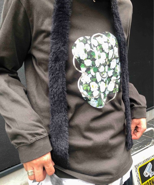 tシャツ Casselini(キャセリーニ)フラワープリントロンT レディース Casselini(キャセリーニ)フラワープリントロンT | CASSELINI