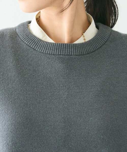 CRAFT STANDARD BOUTIQUE(クラフトスタンダードブティック)の「とてもちクルーネックバックボタンベスト(ベスト・レディース・グレー系その他2/レッド/アイボリー/ブラック・FREE)」の10枚目の写真