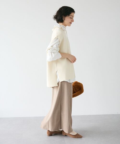CRAFT STANDARD BOUTIQUE(クラフトスタンダードブティック)の「とてもちクルーネックバックボタンベスト(ベスト・レディース・グレー系その他2/レッド/アイボリー/ブラック・FREE)」の21枚目の写真