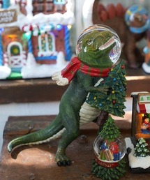 DULTON(ダルトン)のGLOBE DINOSAUR HOLD ON TREE/恐竜 クリスマススノードーム(インテリア雑貨)