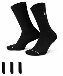 JORDAN BRAND(W[_uh)̃W[_ GufC N[ \bNX (3) / Jordan Everyday Crew Socks (3 pairs) DX9632-010 Black(\bNX/C)