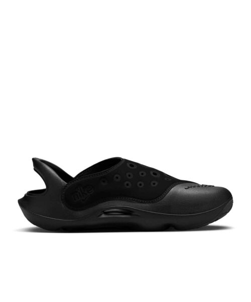 NIKE(ナイキ)の「ナイキ アクア スウッシュ ジュニアサンダル / Nike Aqua Swoosh Big Kids' Sandals FV6363-002 Black(サンダル・キッズ・ブラック系その他2・23/24/25/23.5/20/22/21)」の4枚目の写真