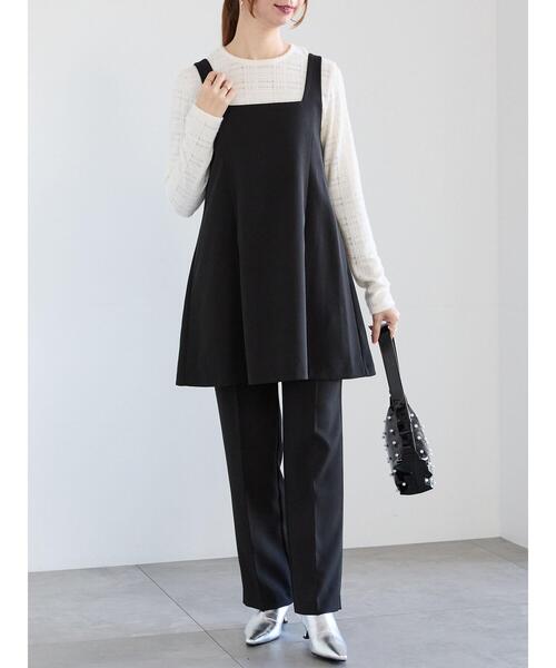 【セール】ダブルクロスセミフレアパンツ(セットアップ可)(その他パンツ)|Te chichi(テチチ) 【セール】ダブルクロスセミフレアパンツ(セットアップ可)(その他パンツ)|Te chichi(テチチ)