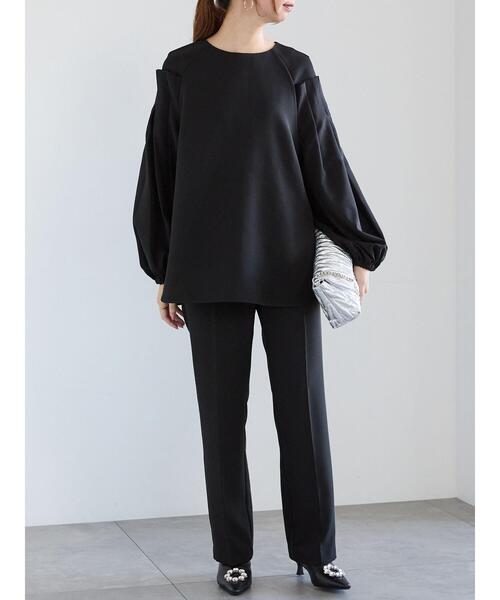 【セール】ダブルクロスセミフレアパンツ(セットアップ可)(その他パンツ)|Te chichi(テチチ) 【セール】ダブルクロスセミフレアパンツ(セットアップ可)(その他パンツ)|Te chichi(テチチ)