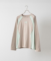 soerte（ソエルテ）の「Mesh panel long sleeve tee / メッシュ