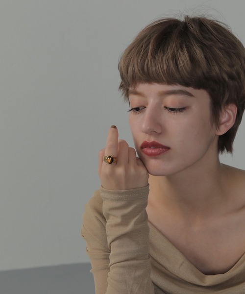 ORLEAN(オルレアン)の「【ORLEAN】 ストーンリング(リング・レディース・ゴールド/ゴールド系2/ゴールド系1・13号)」の5枚目の写真