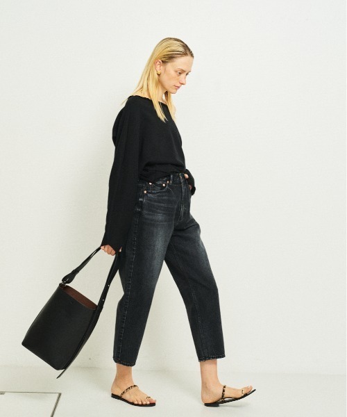 Rouge vif（ルージュヴィフ）の「オフショルスウェットプルオーバー（Tシャツ/カットソー・レディース・グレー/ブラック・フリー）」の5枚目の写真