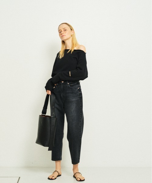 Rouge vif（ルージュヴィフ）の「オフショルスウェットプルオーバー（Tシャツ/カットソー・レディース・グレー/ブラック・フリー）」の7枚目の写真