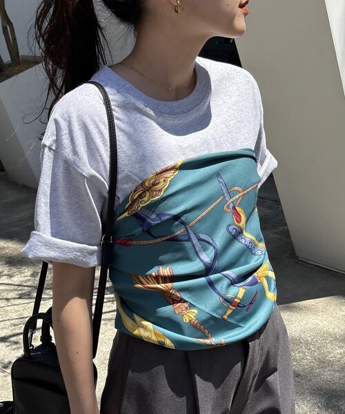 CIAOPANIC TYPY（チャオパニックティピー）の「【新色追加】【lil】アソートデザインスカーフ（バンダナ/スカーフ・レディース・イエロー/グリーン/レッド/ブラウン/ブルー/ブラック/オレンジ/グリーン系その他/ブラック系その他/ブラウン系その他/ベージュ/ブルー系その他・ONE SIZE）」の8枚目の写真