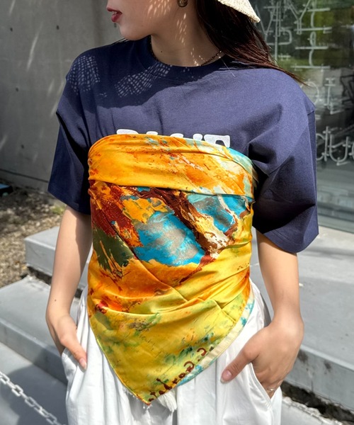 CIAOPANIC TYPY（チャオパニックティピー）の「【新色追加】【lil】アソートデザインスカーフ（バンダナ/スカーフ・レディース・イエロー/グリーン/レッド/ブラウン/ブルー/ブラック/オレンジ/グリーン系その他/ブラック系その他/ブラウン系その他/ベージュ/ブルー系その他・ONE SIZE）」の11枚目の写真