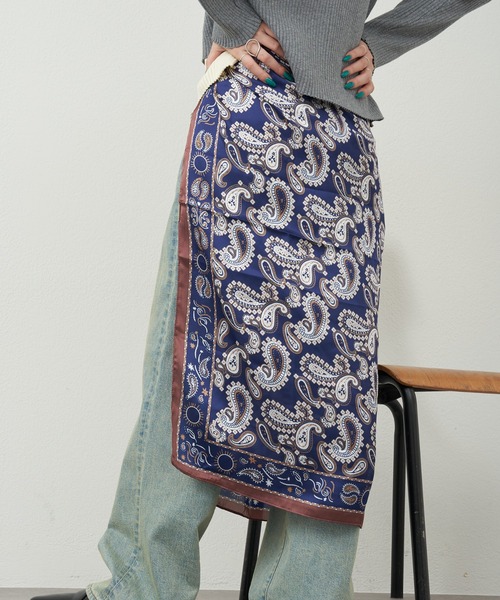 CIAOPANIC TYPY(チャオパニックティピー)の「:【新色追加】【lil】アソートデザインスカーフ(バンダナ/スカーフ・レディース・イエロー/グリーン/レッド/ブラウン/ブルー/ブラック/オレンジ/グリーン系その他/ブラック系その他/ブラウン系その他/ベージュ/ブルー系その他/グリーン系その他2/ブラウン系その他2/ブルー系その他2/ブラック系その他2・ONE SIZE)」の14枚目の写真