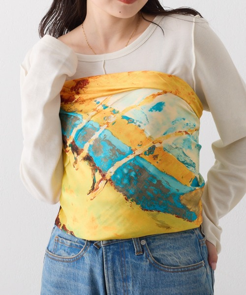 CIAOPANIC TYPY（チャオパニックティピー）の「【新色追加】【lil】アソートデザインスカーフ（バンダナ/スカーフ・レディース・イエロー/グリーン/レッド/ブラウン/ブルー/ブラック/オレンジ/グリーン系その他/ブラック系その他/ブラウン系その他/ベージュ/ブルー系その他・ONE SIZE）」の20枚目の写真