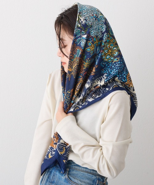 CIAOPANIC TYPY（チャオパニックティピー）の「【新色追加】【lil】アソートデザインスカーフ（バンダナ/スカーフ・レディース・イエロー/グリーン/レッド/ブラウン/ブルー/ブラック/オレンジ/グリーン系その他/ブラック系その他/ブラウン系その他/ベージュ/ブルー系その他・ONE SIZE）」の21枚目の写真