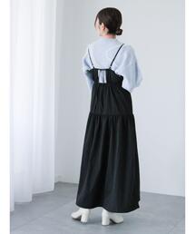 Te chichi TERRASSE | 2WAYバルーンティアードキャミワンピース(ワンピース)