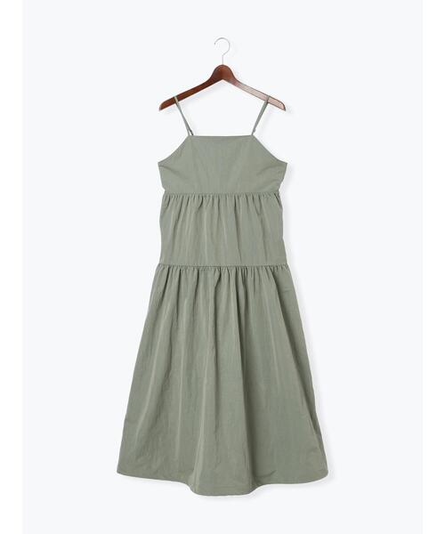 Te chichi TERRASSE(テチチテラス)の「2WAYバルーンティアードキャミワンピース(ワンピース・レディース・カーキ/ブラック/ベージュ・F)」の12枚目の写真