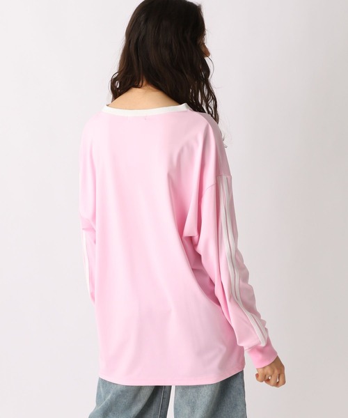 FOREVER 21(フォーエバー トゥエンティーワン)の「【2025SS】ロゴゲームシャツ(Tシャツ/カットソー・レディース・ピンク/ブルー/ネイビー・FREE)」の9枚目の写真