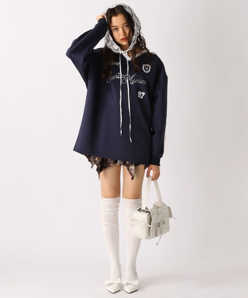 FOREVER 21(フォーエバー トゥエンティーワン)の「【2025SS】ロゴゲームシャツ(Tシャツ/カットソー・レディース・ピンク/ブルー/ネイビー・FREE)」の11枚目の写真
