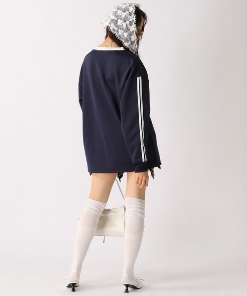 FOREVER 21(フォーエバー トゥエンティーワン)の「【2025SS】ロゴゲームシャツ(Tシャツ/カットソー・レディース・ピンク/ブルー/ネイビー・FREE)」の12枚目の写真