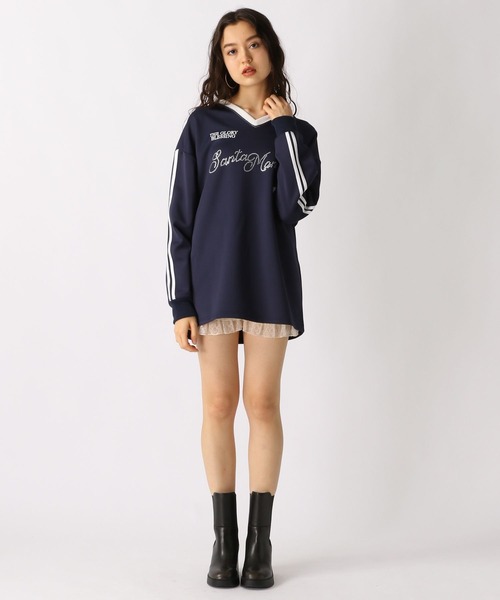 FOREVER 21(フォーエバー トゥエンティーワン)の「【2025SS】ロゴゲームシャツ(Tシャツ/カットソー・レディース・ピンク/ブルー/ネイビー・FREE)」の13枚目の写真