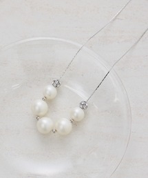 ロンデル×パールネックレス