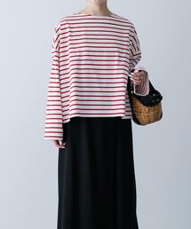 かぐれ | ボーダーボートネックプルオーバー(Tシャツ/カットソー)