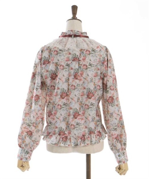 axes femme(アクシーズファム)の「フラワーガーデン柄ブラウス(シャツ/ブラウス・レディース・ブラック/キナリ/ミント・FREE)」の17枚目の写真