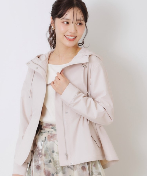 couture brooch（クチュールブローチ）の「【2025春新作・撥水】愛されマンパ（ブルゾン・レディース・アイボリー/ブラック/サンドベージュ/ナチュラル・36/38/42/40）」の4枚目の写真