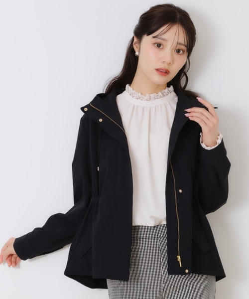couture brooch（クチュールブローチ）の「【2025春新作・撥水】愛されマンパ（ブルゾン・レディース・アイボリー/ブラック/サンドベージュ/ナチュラル・36/38/42/40）」の3枚目の写真