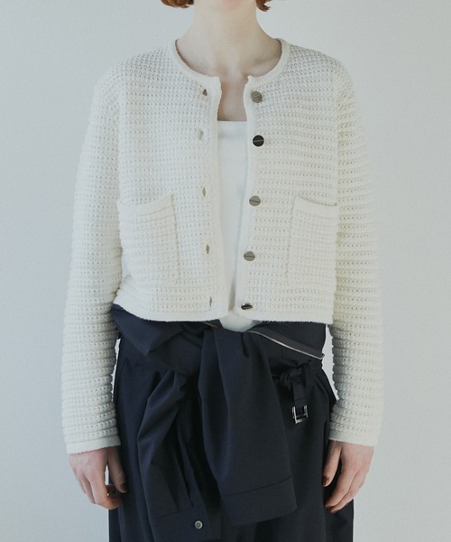 セール】ワッフルニットジャケット / Waffle Knit Jacket