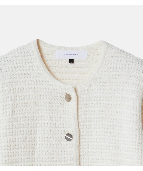 カーディガン ワッフルニットジャケット / Waffle Knit Jacket レディース セール】ワッフルニットジャケット / Waffle Knit Jacket