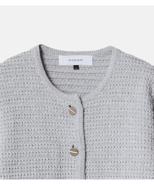 カーディガン ワッフルニットジャケット / Waffle Knit Jacket レディース セール】ワッフルニットジャケット / Waffle Knit Jacket