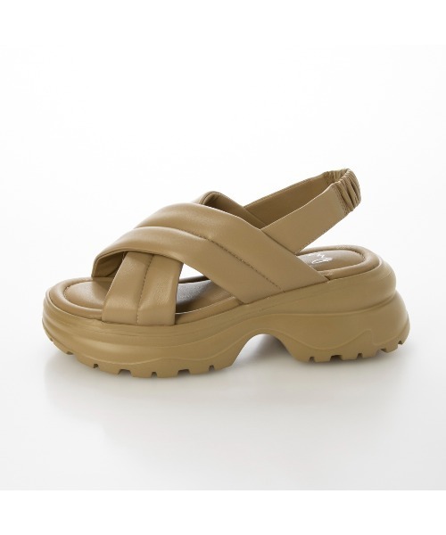 ing（イング）の「厚底クロスベルトスポーツサンダル（サンダル・レディース・ベージュ/ブラック・M/L/S）」の12枚目の写真