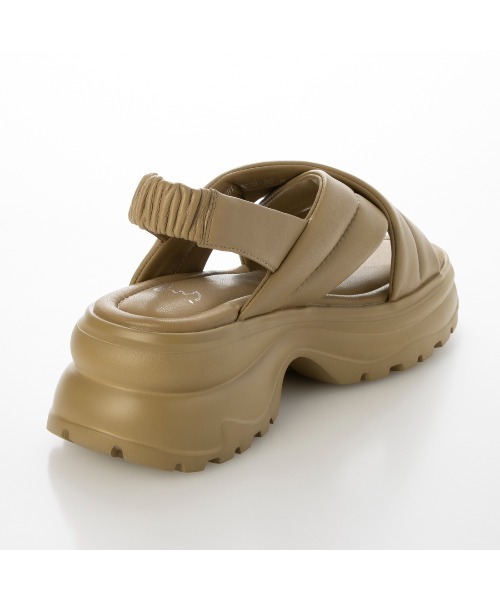 ing（イング）の「厚底クロスベルトスポーツサンダル（サンダル・レディース・ベージュ/ブラック・M/L/S）」の13枚目の写真