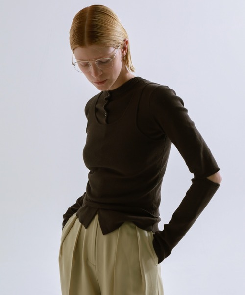 lohen スタンドカラータックスリーブオールインワン スタンドカラータックスリーブオールインワン