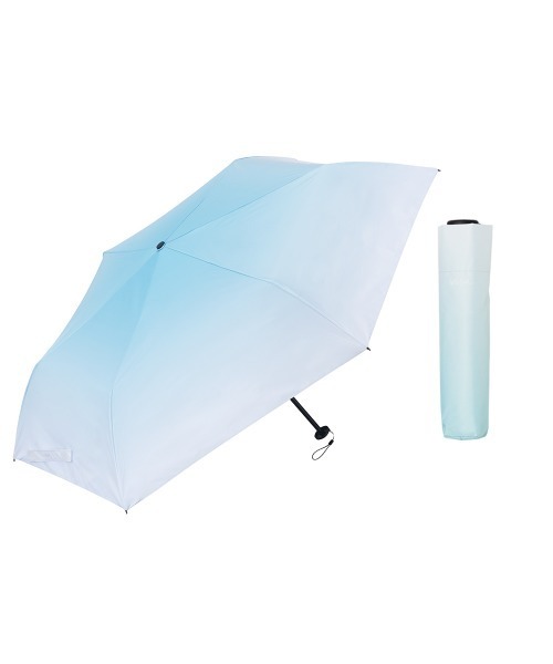 Waterfront（ウォーターフロント）の「NEW極軽カーボン UVブロック 50cm　日傘　雨傘　兼用（折りたたみ傘・レディース・ピンク/ホワイト×パープル/ベージュ系/ネイビー/ベージュ/ミント/ブルー系その他/ネイビー系/ブラック/ライトブルー・FREE）」の20枚目の写真