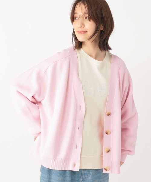 studio CLIP（スタディオクリップ）の「12ゲージVネックカーディガン（カーディガン/ボレロ・レディース・ライトブルー/ピンク/ネイビー・FREE）」の10枚目の写真