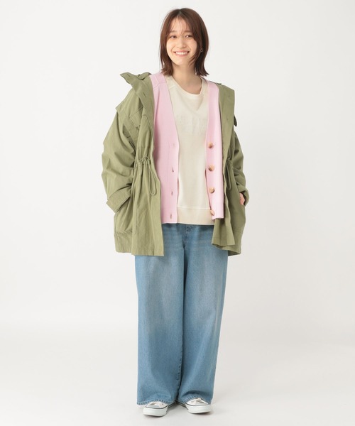 studio CLIP（スタディオクリップ）の「12ゲージVネックカーディガン（カーディガン/ボレロ・レディース・ライトブルー/ピンク/ネイビー・FREE）」の13枚目の写真