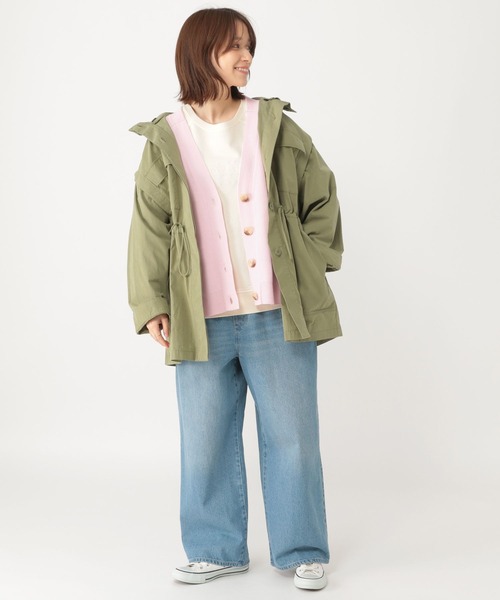 studio CLIP（スタディオクリップ）の「12ゲージVネックカーディガン（カーディガン/ボレロ・レディース・ライトブルー/ピンク/ネイビー・FREE）」の14枚目の写真