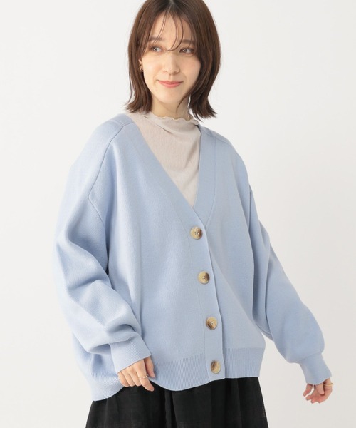 studio CLIP（スタディオクリップ）の「12ゲージVネックカーディガン（カーディガン/ボレロ・レディース・ライトブルー/ピンク/ネイビー・FREE）」の15枚目の写真