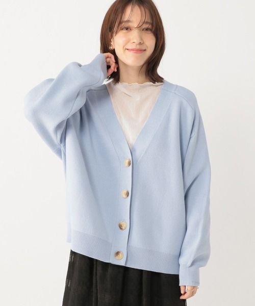 studio CLIP（スタディオクリップ）の「12ゲージVネックカーディガン（カーディガン/ボレロ・レディース・ライトブルー/ピンク/ネイビー・FREE）」の16枚目の写真