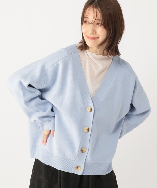 studio CLIP（スタディオクリップ）の「12ゲージVネックカーディガン（カーディガン/ボレロ・レディース・ライトブルー/ピンク/ネイビー・FREE）」の18枚目の写真