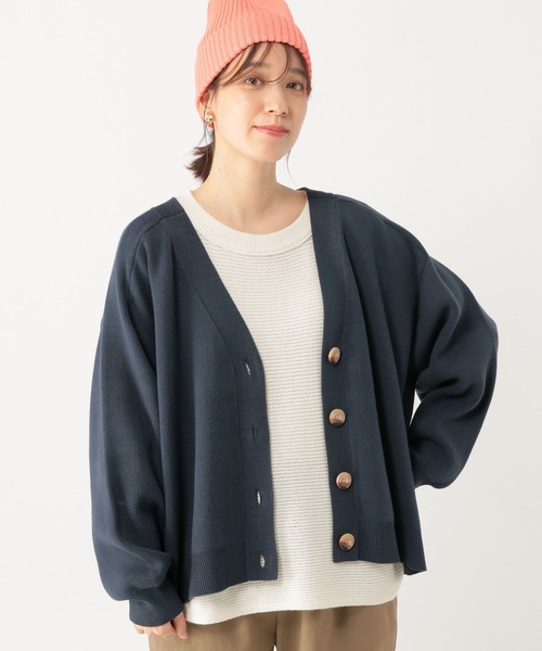 studio CLIP（スタディオクリップ）の「12ゲージVネックカーディガン（カーディガン/ボレロ・レディース・ライトブルー/ピンク/ネイビー・FREE）」の22枚目の写真