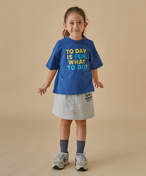 FOV(フォブ)の「フォブ TODAYISFUN Tシャツ(Tシャツ/カットソー・キッズ・ホワイト/ブルー/チャコールグレー・L/XL/M/S)」の4枚目の写真