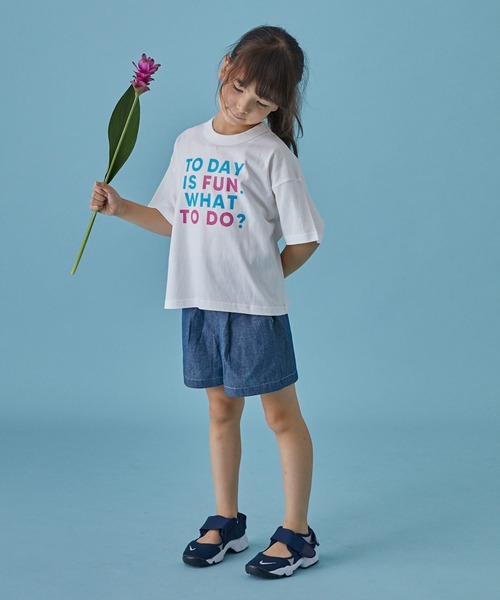 FOV(フォブ)の「フォブ TODAYISFUN Tシャツ(Tシャツ/カットソー・キッズ・ホワイト/ブルー/チャコールグレー・L/XL/M/S)」の14枚目の写真
