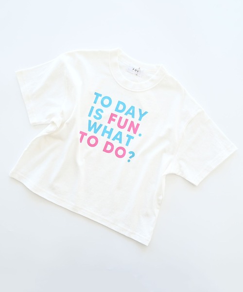 FOV(フォブ)の「フォブ TODAYISFUN Tシャツ(Tシャツ/カットソー・キッズ・ホワイト/ブルー/チャコールグレー・L/XL/M/S)」の8枚目の写真