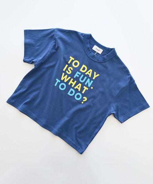FOV(フォブ)の「フォブ TODAYISFUN Tシャツ(Tシャツ/カットソー・キッズ・ホワイト/ブルー/チャコールグレー・L/XL/M/S)」の13枚目の写真