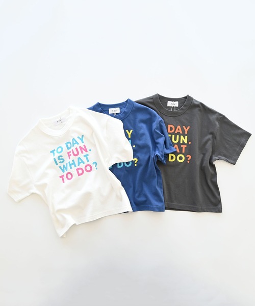FOV(フォブ)の「フォブ TODAYISFUN Tシャツ(Tシャツ/カットソー・キッズ・ホワイト/ブルー/チャコールグレー・L/XL/M/S)」の15枚目の写真